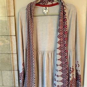 Anthropologie Bohemian Patterned Cardigan XS EUC